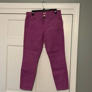 J. Crew Orchid Stretch Vintage Toothpick Cord 31 12